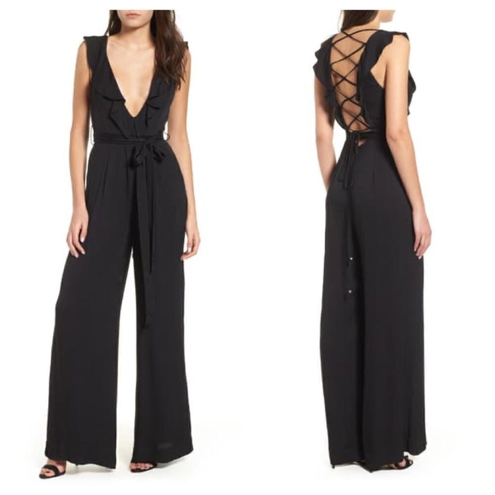 AFRM Black Evelyn Jumpsuit Size Small